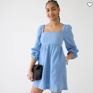 J Crew Squareneck soft gauze dress